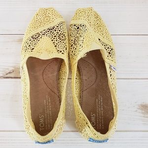 Yellow Crocheted Toms